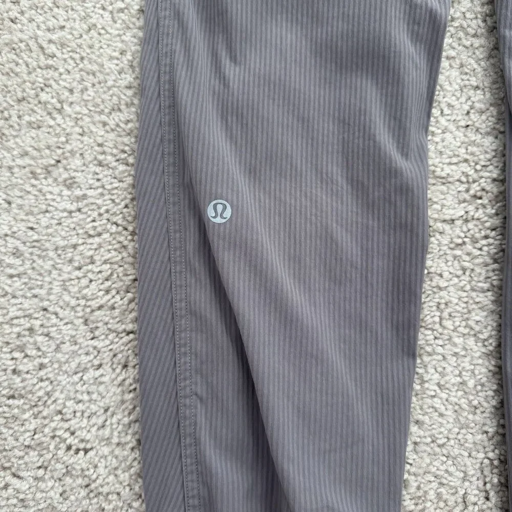 Lululemon Activewear Dance Studio Jogger Pants Gray Drawstring Stretch Pockets 4